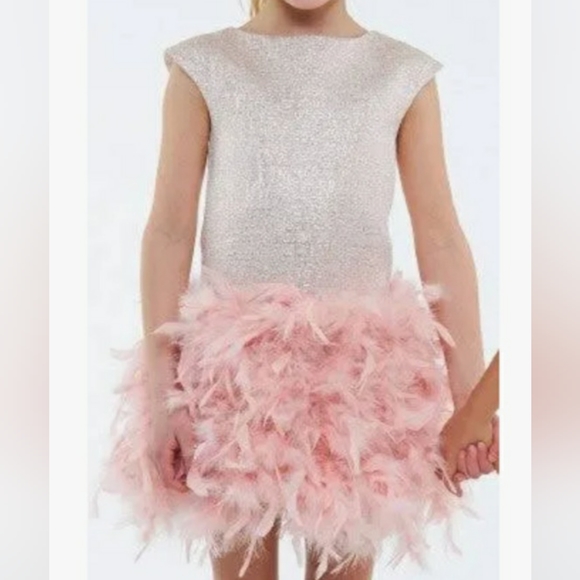 Chasing fireflies halabaloo feather party dress 6 7 8 12 - Picture 13 of 16